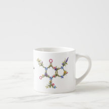 Botanische Caffeïne Molecuul Mok