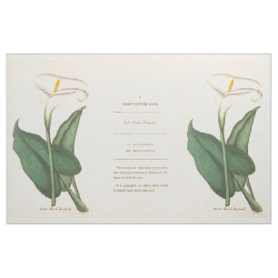 Botanische Calla Lilies Flowers Floral Fabric Stof