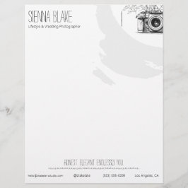 Botanische Camera QR Lifestyle Trouwfotograaf Briefhoofd