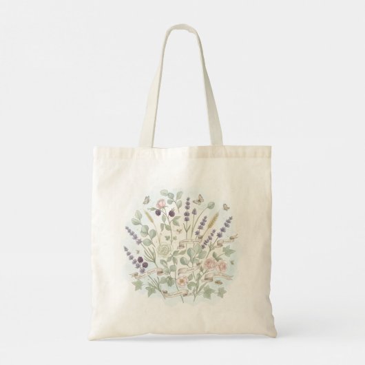 botanische Canvas tas (Achterkant)