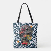 Botanische Canvas tas (Achterkant)