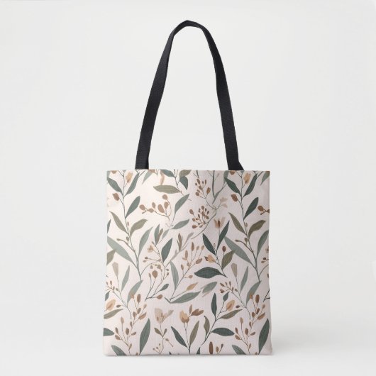 Botanische Canvas Tote Bag (Voorkant)