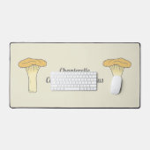 Botanische Chanterelle Mushroom Desk Mat (Keyboard & Muis)