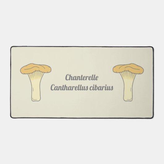 Botanische Chanterelle Mushroom Desk Mat (Voorkant)