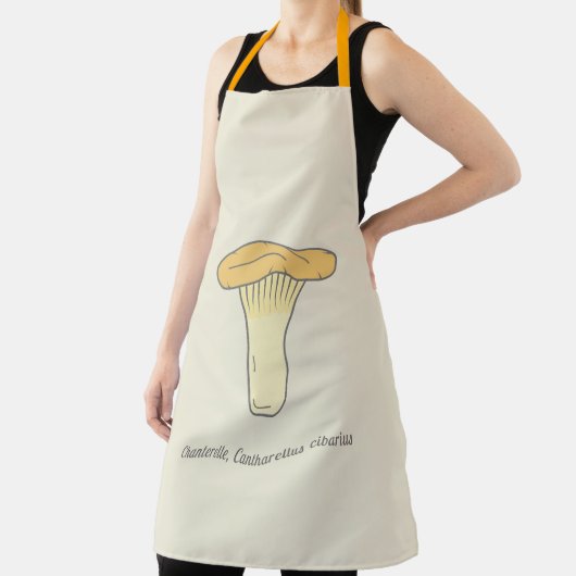 Botanische Chanterelle paddenstoel Apron Schort (Insitu)