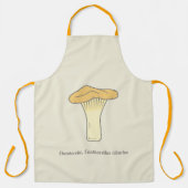 Botanische Chanterelle paddenstoel Apron Schort (Voorkant)