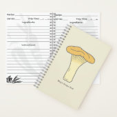 Botanische Chanterelle-paddenstoel Notitieboek (Binnen)