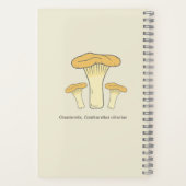 Botanische Chanterelle-paddenstoel Notitieboek (Achterkant)