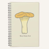 Botanische Chanterelle-paddenstoel Notitieboek (Voorkant)