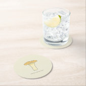 Botanische Chanterelle-paddenstoel Onderzetter (Insitu)