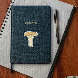 Botanische Chanterelle-paddenstoel op maat gesnede Sticker
