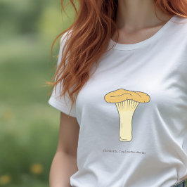 Botanische Chanterelle paddenstoel T-Shirt