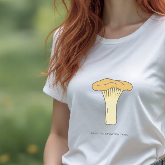 Botanische Chanterelle paddenstoel T-Shirt