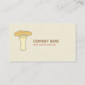 Botanische Chanterelle-paddenstoel Visitekaartje (Achterkant)