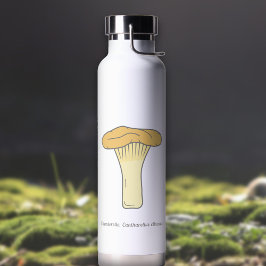 Botanische Chanterelle paddenstoel Water Fles