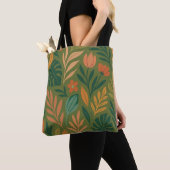 Botanische Chaos – Naadloos Tropisch Blad Tote Bag (Dichtbij)