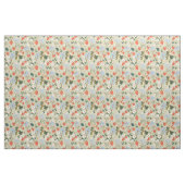 botanische charme - herfst Aardbeientuin Groen Stof (Fat Quarter)
