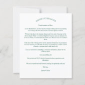 Botanische Cheap Elegant Wildflower Foto bruiloft (Achterkant)