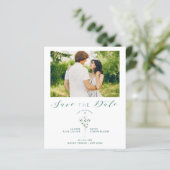 Botanische Cheap Elegant Wildflower Foto bruiloft (Staand voorkant)