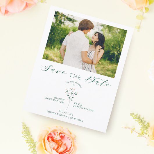 Botanische Cheap Elegant Wildflower Foto bruiloft