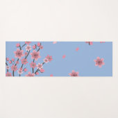 Botanische Cherry Blossom Falling Petals Patroon Yogamat (Voorkant (horizontaal))