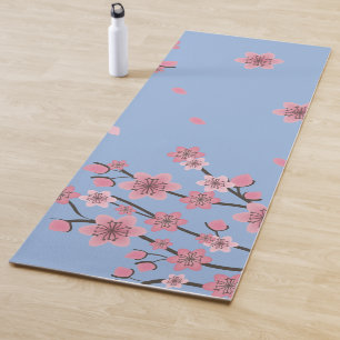 Botanische Cherry Blossom Falling Petals Patroon Yogamat