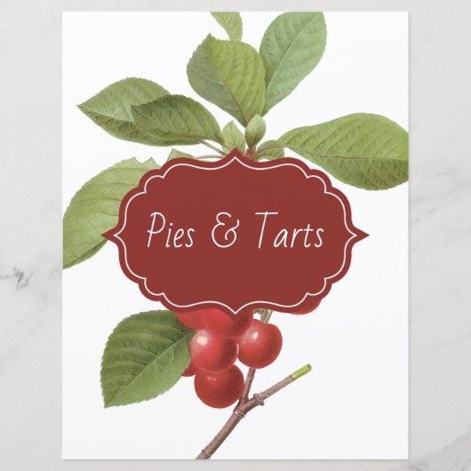 Botanische Cherry Recipe Divider (Voorkant)