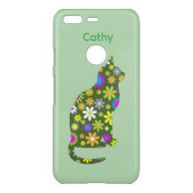 Botanische Chic Bloemrijke Kat iPhone Hoesje