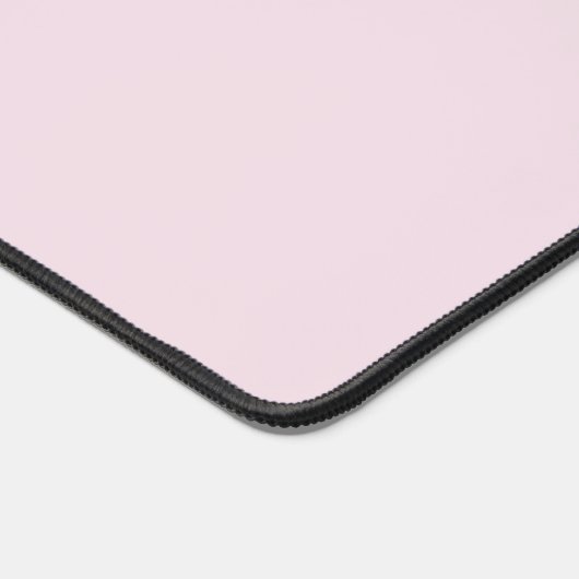 Botanische chic blush roze florale monogrammen bureaumat (Hoek)