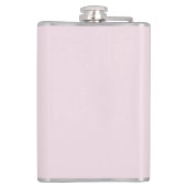 Botanische chic roze waterverf bloem heupfles (Achterkant)