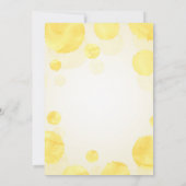 Botanische Citroen Baby shower Invitation Kaart (Achterkant)