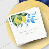 Botanische Citroen Bruiloft Tafel Decor Servet