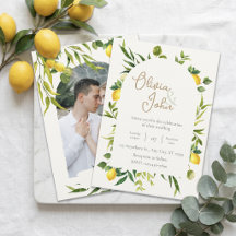 Botanische citroen citrus krans groen wedding