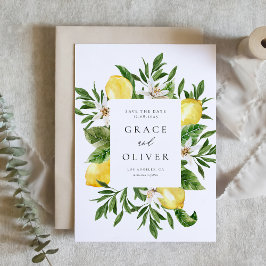 Botanische citroenbloesems Lijst Summer Save The Date