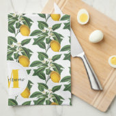  botanische citroenen familienaam theedoek (Quarter Fold)