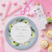 Botanische citroenen Main Squeeze Vrijgezellenfees Papieren Bordje (Feest)