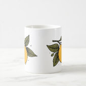  botanische citroenvrucht koffiemok (Center)