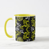 botanische citrus citroenprint mok (Links)