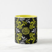 botanische citrus citroenprint mok (Midden)