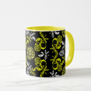 botanische citrus citroenprint mok