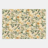 Botanische citrus kerst inpakpapier vel (Voorkant 3)