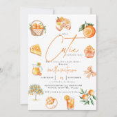 Botanische citrus sinaasappel Cutie Zomer Baby sho Kaart (Voorkant)