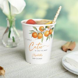 Botanische Citrus Sinaasappel Kleine Cutie Baby sh Papieren Bekers