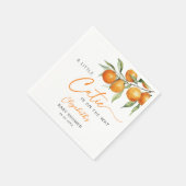 Botanische Citrus Sinaasappel Kleine Cutie Baby sh Servet (Hoek)