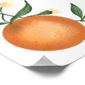 Botanische citrus sinaasappel kleine cutie welkom poster (Hoek)