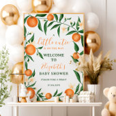 Botanische citrus sinaasappel kleine cutie welkom poster