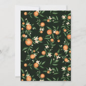 Botanische citrusvruchten oranje kleine stropdas g kaart (Achterkant)