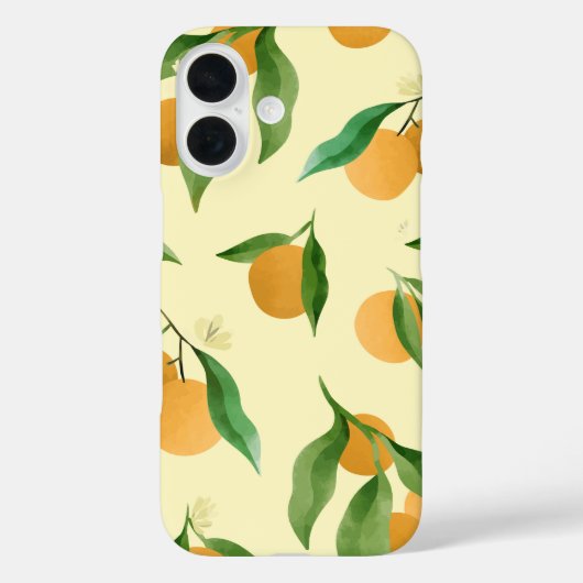 Botanische citrusWaterverf Case-Mate iPhone Case (Achterkant)