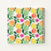 Botanische citrusWaterverf Notitieboek (Achterkant)
