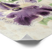  botanische clipse en Annie Kien Petunias Poster (Hoek)